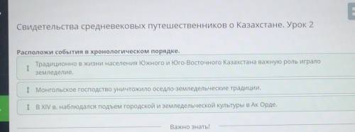 Расположи события в хронологическом порядке. Традиционно в жизни населения Южного и Юго-Восточного К