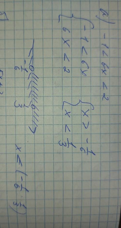 Решите систему неравенств: {3x-2<1,5+1 {4-2x>x-2​