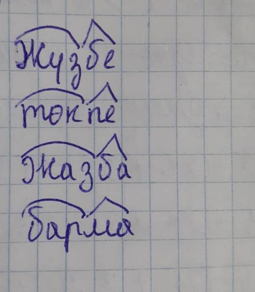 Болымды және UU 91тек – тектетаң — таңдақандай өзгешелік бар екенін аңғар.жүз - жүзбе күл күлмежаз -