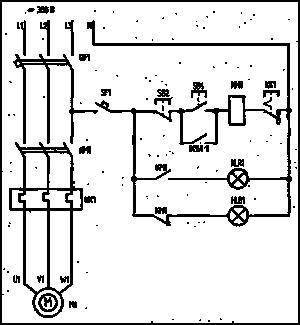Нарисовать схему управления однофазного двигателя сигнализации. С двумя лампами.вкл.вкл Объяснить.