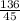 \frac{136}{45}