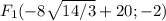 \displaystyle F_1(-8\sqrt{14/3}+20;-2 )