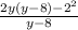 \frac{2y(y-8)-2^{2} }{y-8}