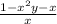 \frac{1-x^{2} y-x}{x}