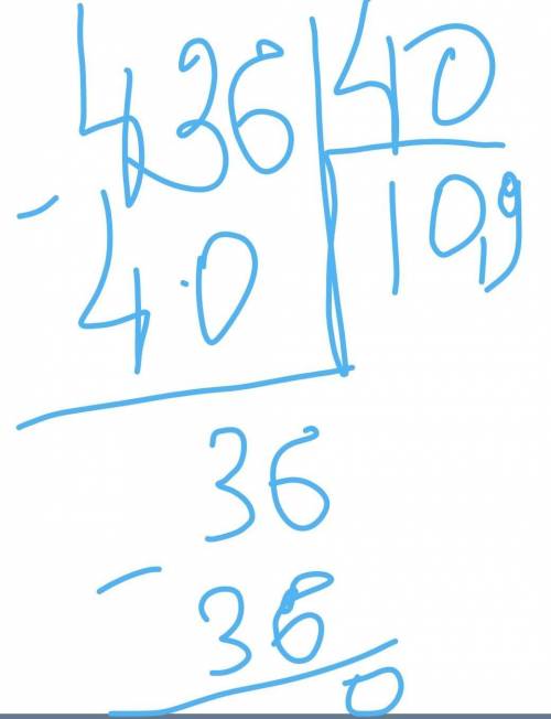 К УЧИТЕЛЯМ МАТЕМАТИКИ❤ как объяснить деление 436:40 столбиком? , если можно, распишите поэтапно дей
