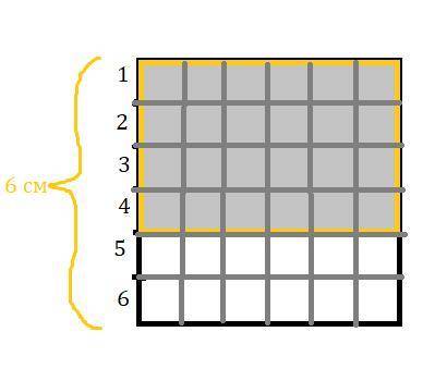 Начерти квадрат со стороной6см закрась 4/6 пллошади данного квадрата сколько квадратных сантимеров т