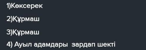 Сұрақтарға жауап беріп, кестені толықтырыңыз.                                          Оқиға қай жер