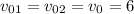 v_{01}=v_{02}=v_0=6