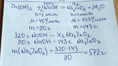 Обчислити масу солі, що утворилася при сплавленні цинк гідроксиду з кристалічним натрій гідроксидом