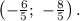 \left( -\frac{6}{5}; \ -\frac{8}{5} \right).