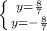 \left \{ {{y=\frac{8}{7}} \atop {y=-\frac{8}{7} } \right.