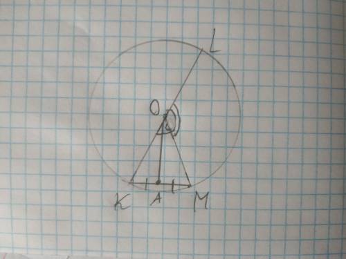 KL - діаметр кола з центром O, MK - хорда, кут LOM = 124 градуса. Знайдiть величину кута MOA, якщо A