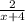 \frac{2}{x+4}