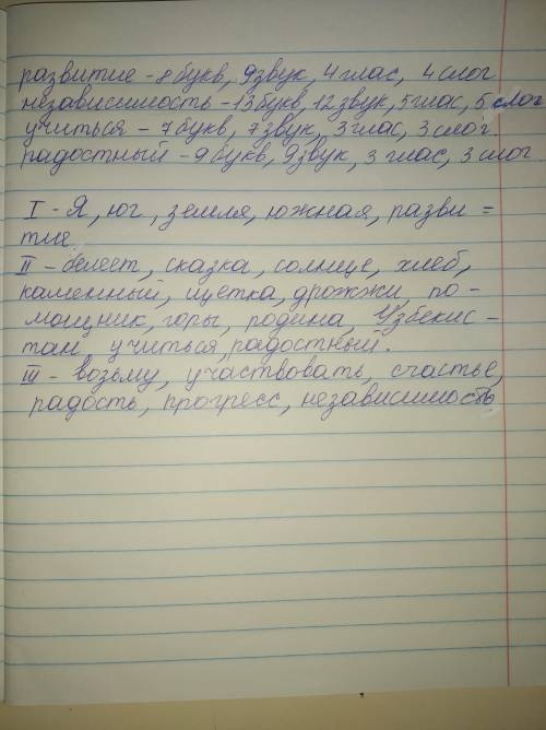 207. Сделайте фонетический разбор слов и разделите их на три группы. В первую групу запишите слова,