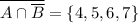 \overline{A\cap\overline{B}}=\{4,5,6,7\}