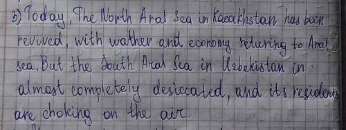 Ex:2a.Look at the maps and answer the question. 3)Where did the water of the rivers go 58 years ago?