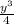 \frac{y^3}{{4} }