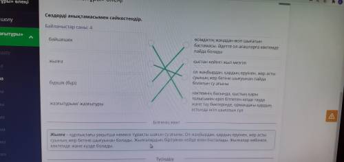 Сөздерді анықтамасымен сәйкестендір. Байланыстар саны: 4бәйшешекөсімдіктің жаңадан өсіп шығатынбаста