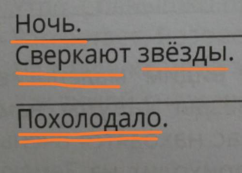 5. Прочитай предложение. Чем отличаются предложение 1 и 2 столбиков? Какие предложения состоят тольк