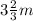 3\frac{2}{3}m