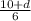 \frac{10+d}{6}