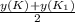 \frac{y(K)+y(K_1)}{2}