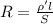 R=\frac{\rho 'l}{S}