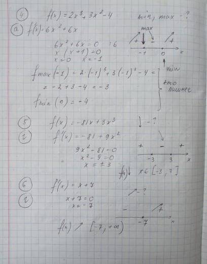 Знайдіть екстремуми функції f(x)=x³ - 3x. * fmin =2; fmax = -2 fmin = 16; fmax = -16 fmin =-16; fmax