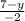 \frac{7-y}{-2}