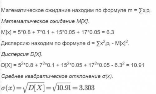 ❤️❤️ Найти математическое ожидание, дисперсию, среднее квадратическое отклонение для случайной велич