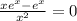 \frac{xe^x-e^x}{x^2} = 0