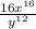 \frac{16x^{16} }{y^{12}}