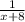 \frac{1}{x+8}