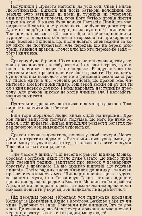 Твір на тему: мій улюблений твір місце для дракона :надо на завтра ​