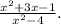 \frac{x^2+3x-1}{x^2-4} .