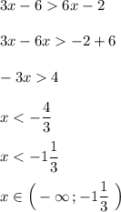 3x-66x-2\\\\3x-6x-2+6\\\\-3x4\\\\x