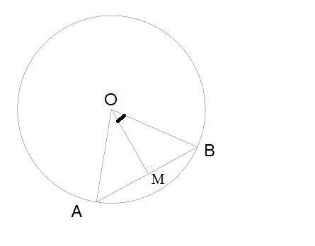 Точка М середина хорди AB кола з центром в точці O . Знайдіть кут OBA якщо кут MOB 54 градуси