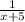 \frac{1}{x+5}