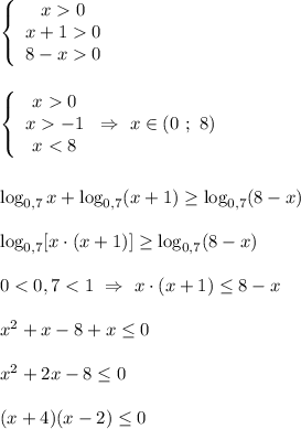 \left\{\begin{array}{ccc}x0\\x+10\\8-x0\end{array}\right\\\\\\\left\{\begin{array}{ccc}x0\\x-1\\x