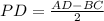 PD=\frac{AD-BC}{2}