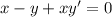 x-y+xy'=0