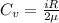 C_v = \frac{iR}{2\mu}