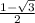 \frac{1-\sqrt{3} }{2}