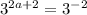 3^{2a+2}=3^{-2}