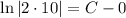 \ln|2\cdot10| =C-0