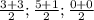 \frac{3+3}{2};\frac{5+1}{2} ;\frac{0+0}{2}