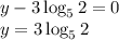 y-3\log_52=0\\y=3\log_52