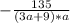 -\frac{135}{(3a+9)*a}