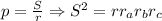 p=\frac{S}{r}\Rightarrow S^2=rr_ar_br_c