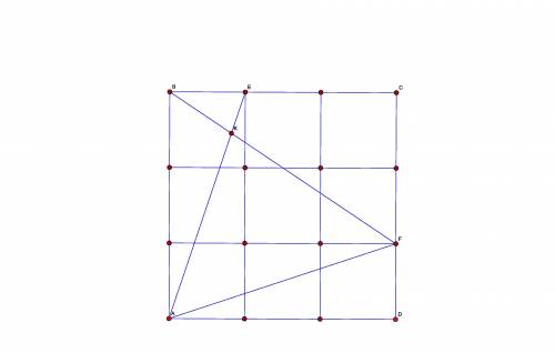 Точки E и F лежат на сторонах BC и CD параллелограмма ABCD соответственно, причём BE:EC=DF:FC=1:2. О